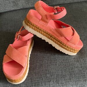 UGG Coral Espadrille Platform Sandals